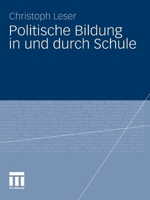 cover image of Politische Bildung in und durch Schule